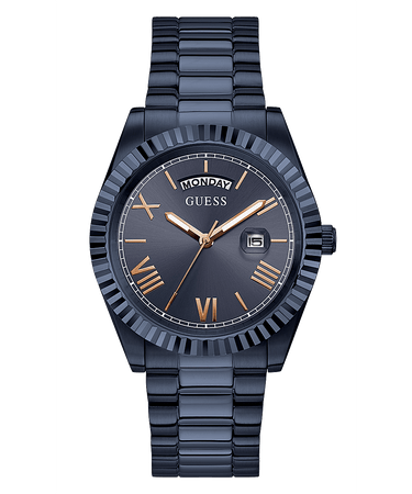 Guess Herrenuhr Connoisseur Edelstahl Farbe blau GW0265G9